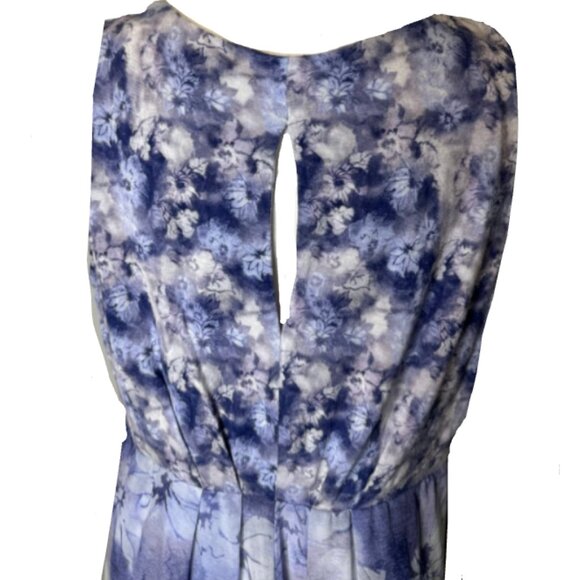 Simply Vera Vera Wang Floral Print Sleeveless Maxi Dress - Picture 4 of 11